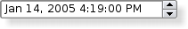 Screenshot of a Plastique style date time editing widget